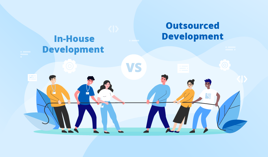 in-house vs outsourcing development